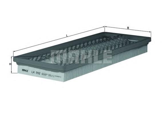 Filtro de ar Mahle Original LX592 preço, a partir de 10,61 USD