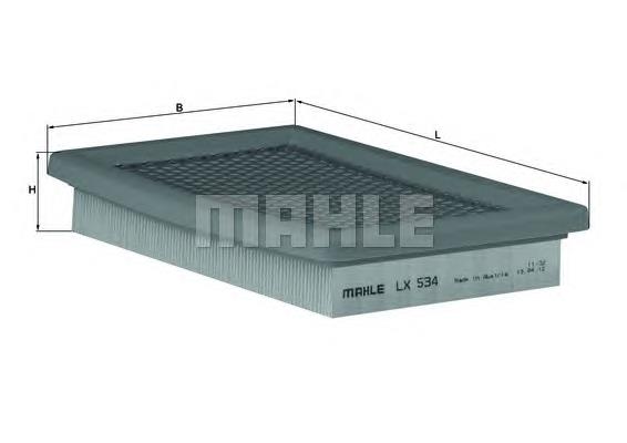 LX534 Mahle Original Filtro de ar