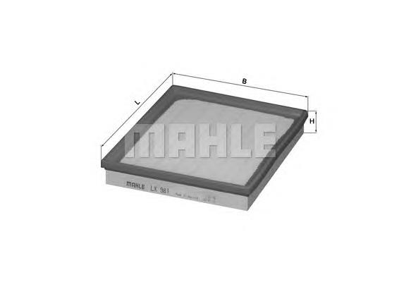 Filtro de ar Mahle Original LX981 preço, a partir de 17,77 USD