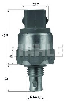 Sensor de temperatura do fluido de esfriamento (de ativação de ventilador do radiador) VAG 046919369