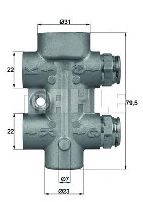 Termostato do sistema de esfriamento de óleo da Caixa Automática de Mudança Mahle Original TO880 preço, a partir de 88,69 USD