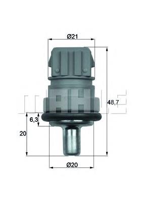 Sensor de temperatura do fluido de esfriamento Mahle Original TSE1D preço, a partir de 14,51 USD