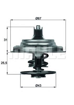Termostato Mahle Original TX2371D preço, a partir de 12,24 USD