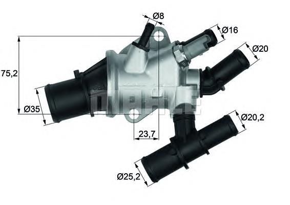 Compre 352317101390 Magneti Marelli Caixa do termostato
