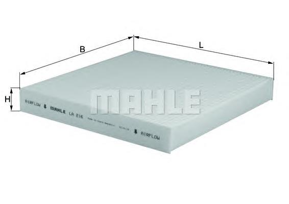 Filtro de salão Mahle Original LA216 preço, a partir de 14,58 USD