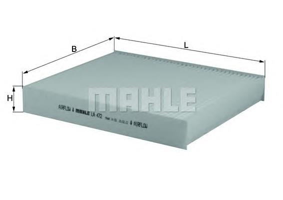 Filtro de salão Mahle Original LA472 preço, a partir de 9,29 USD
