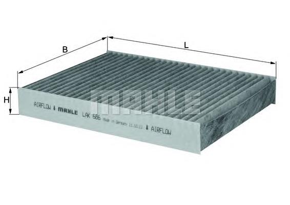 Filtro de salão Mahle Original LAK686 preço, a partir de 15,54 USD