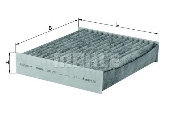Filtro de salão Mahle Original LAK251 preço, a partir de 11,63 USD