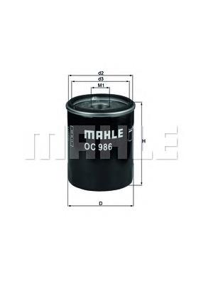 Filtro de óleo Mahle Original OC986 preço, a partir de 5,78 USD