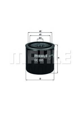Filtro de óleo Mahle Original OC995 preço, a partir de 8,13 USD