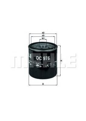 Filtro de óleo Mahle Original OC976 preço, a partir de 5,55 USD