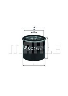 Filtro de óleo Mahle Original OC475 preço, a partir de 5,54 USD