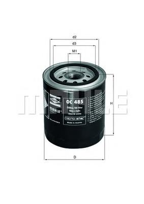 Filtro de óleo Mahle Original OC485 preço, a partir de 8,57 USD