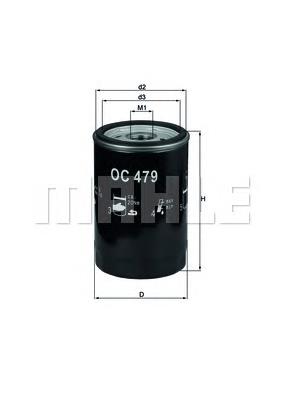 Filtro de óleo Mahle Original OC479 preço, a partir de 5,04 USD