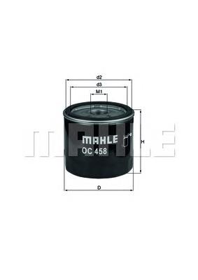 OC458 Mahle Original Filtro de óleo