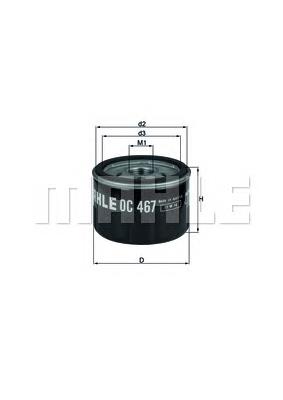 Compre OC467 Mahle Original Filtro de óleo