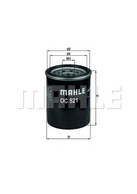 Filtro de óleo Mahle Original OC521 preço, a partir de 5,71 USD