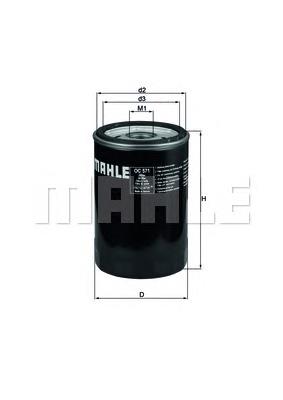 Filtro de óleo Mahle Original OC571 preço, a partir de 8,55 USD