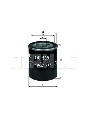 Filtro de óleo Mahle Original OC535 preço, a partir de 9,72 USD