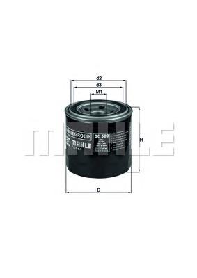 OC500 Mahle Original Filtro de óleo