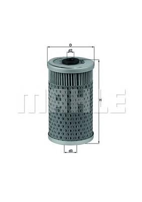 OX34D Mahle Original Filtro de óleo