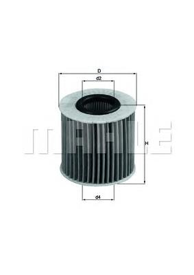 OX414D2 Mahle Original Filtro de óleo