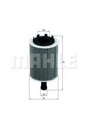 Filtro de óleo OX188D Mahle Original