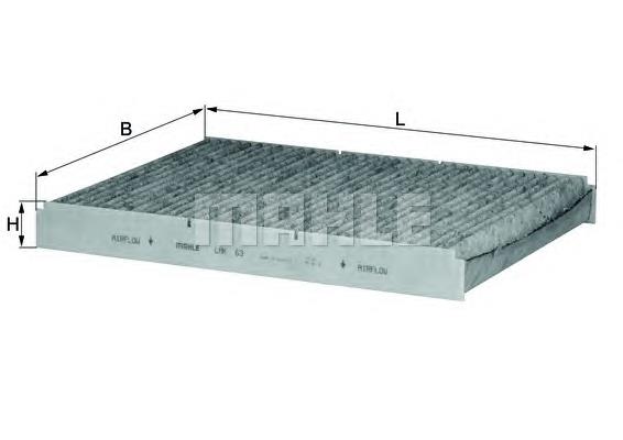 LAK63 Mahle Original Filtro de salão