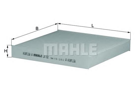 Filtro de salão Mahle Original LA82 preço, a partir de 8,18 USD