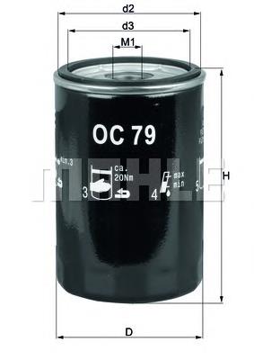 OC79 Mahle Original Filtro de óleo