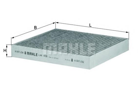 LAK436 Mahle Original Filtro de salão