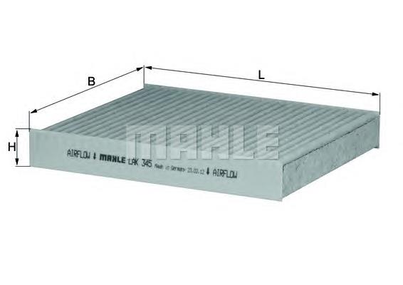 Filtro de salão Mahle Original LAK345 preço, a partir de 17,93 USD