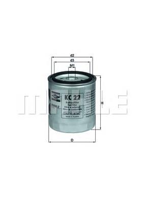 Compre KC22 Mahle Original Filtro de combustível