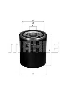 Compre HC28 Mahle Original Filtro do sistema hidráulico