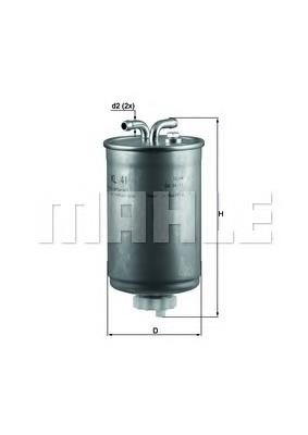 KL41 Mahle Original Filtro de combustível