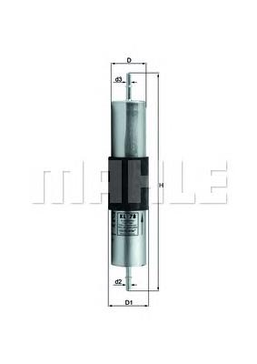 KL78 Mahle Original Filtro de combustível