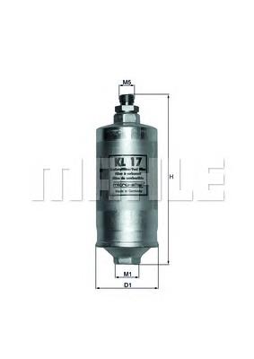 Compre KL17 Mahle Original Filtro de combustível