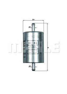 KL86 Mahle Original Filtro de combustível