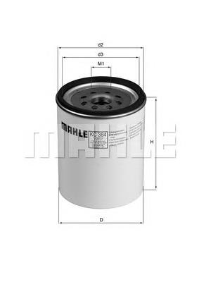 Filtro de combustível Mahle Original KC384D preço, a partir de 35,26 USD