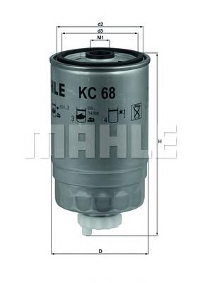 Filtro de combustível Mahle Original KC68 preço, a partir de 8,76 USD
