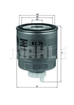 Filtro de combustível Mahle Original KC76 preço, a partir de 12,06 USD