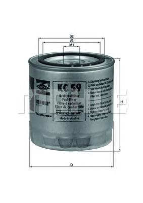 KC59 Mahle Original Filtro de combustível