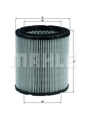 LX100 Mahle Original Filtro de ar