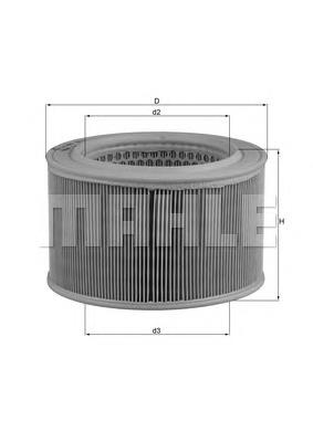 LX446 Mahle Original Filtro de ar