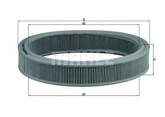 Filtro de ar Mahle Original LX38 preço, a partir de 8,92 USD