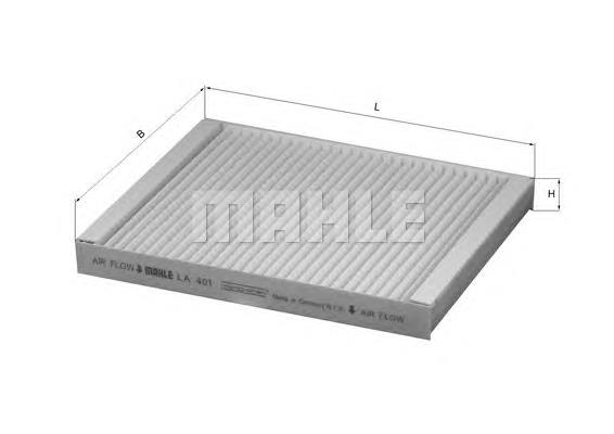 Filtro de salão Mahle Original LA401 preço, a partir de 16,11 USD