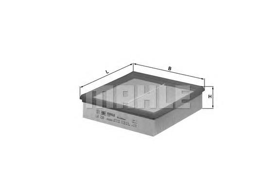 Filtro de ar Mahle Original LX220 preço, a partir de 7,28 USD