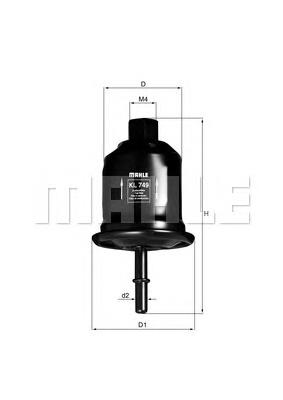 Compre KL749 Mahle Original Filtro de combustível