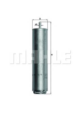 KL579D Mahle Original Filtro de combustível