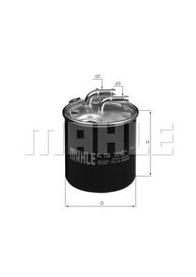 Filtro de combustível Mahle Original KL723D preço, a partir de 27,27 USD
